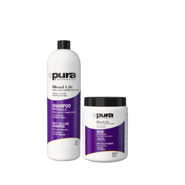 Pura Kosmetica Blond Life šampoon ja mask 1000ml